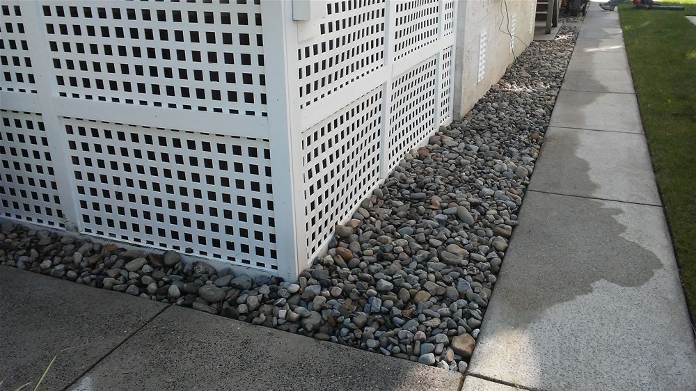 River rock drainage solution South Jersey